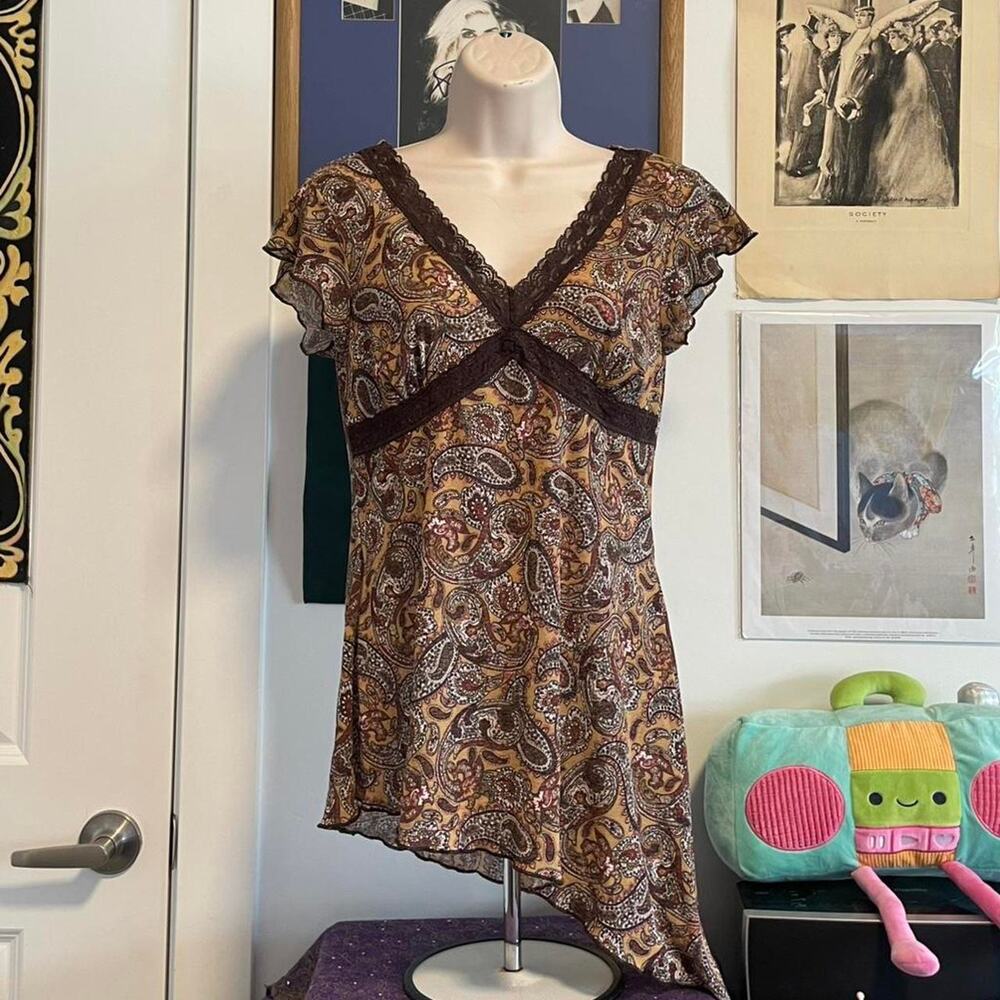 Joe boxer brown paisley print